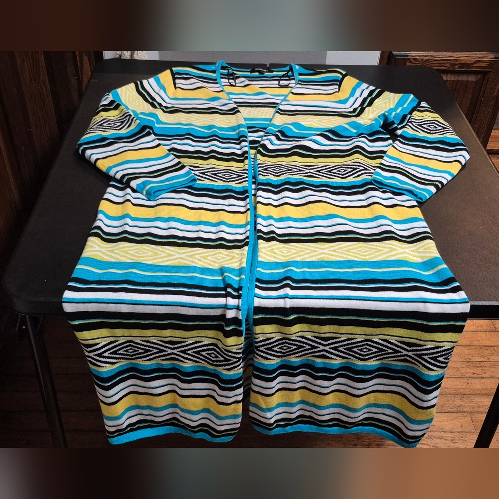 Ladies size XL Relativity open front long cardigan